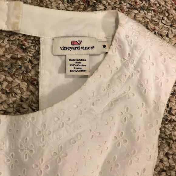 White Vineyard Vines Eyelet Dress - Picture 5 of 5